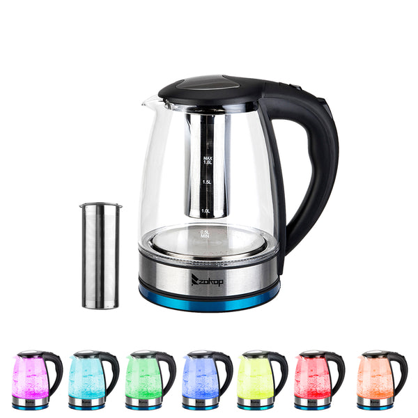 Electric Glass Kettle UK Plug < HD-1861-A 220V 2000W 1.8L  >