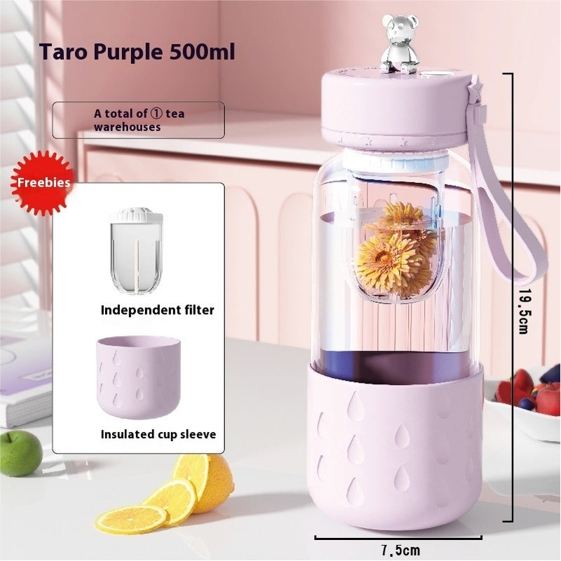 Tea Water Separation Magnetic Glass Water Cup