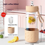 Tea Water Separation Magnetic Glass Water Cup